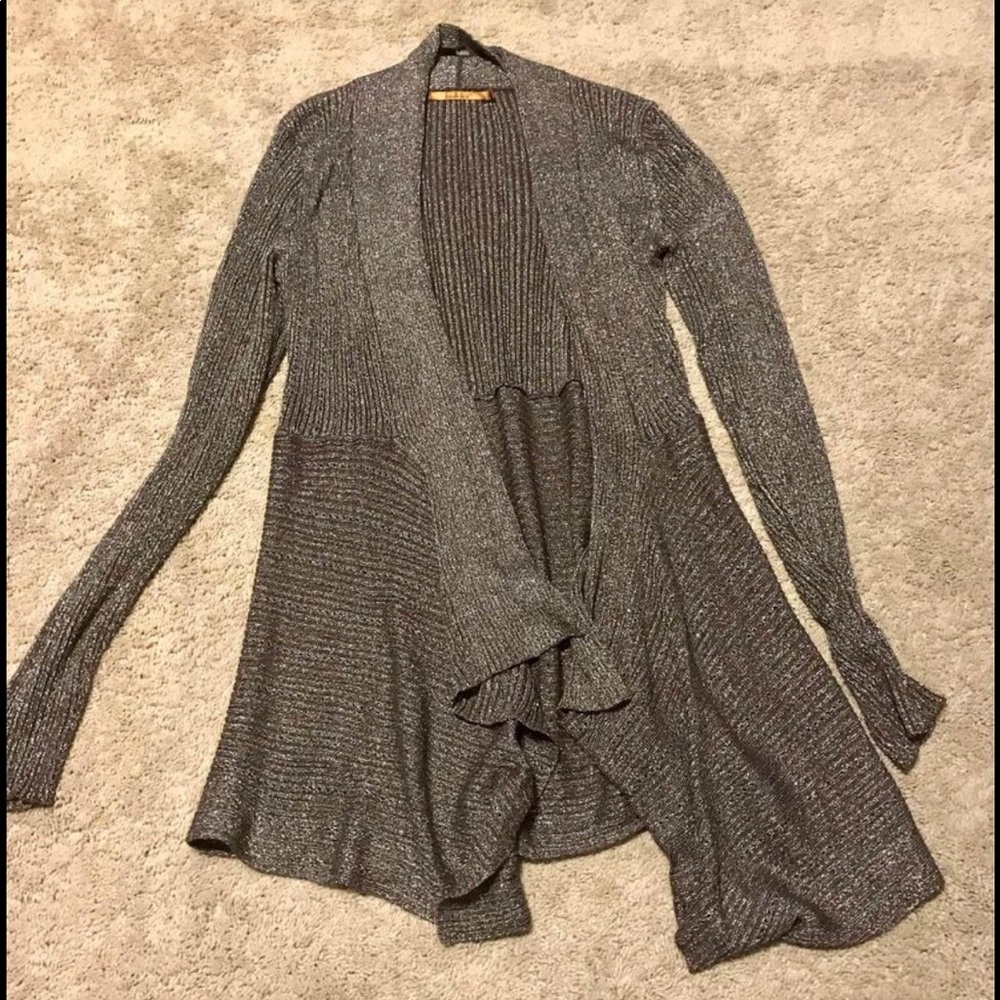 Belldini Silver and Gray Sweater
